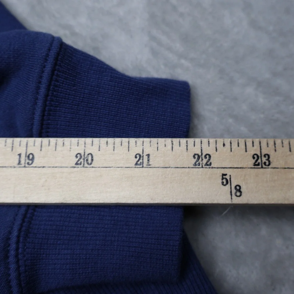 North Face Hoodie Mens Medium Blue Half Dome Pullover Fleece Classic Sweatshirt